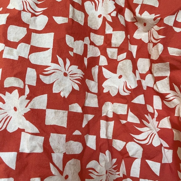 Cotélac Women's Collar Short Sleeves Button Down Shirt Red Size 3. - Picture 4 of 9